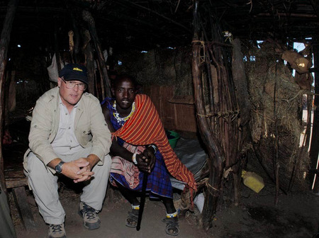 Talking things over with a Maasai elder