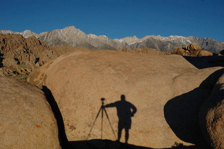 Getting that sunrise shot in the Alabama Hills, California