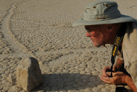 I'm watching! Moving rocks of Death Valley