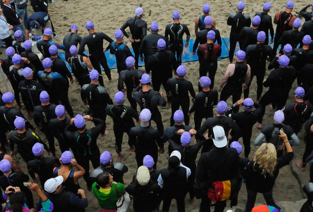 Triathlon swimmers