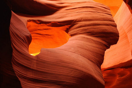 Natural arch, lower Antelope Canyon, Arizona