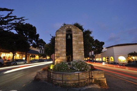 Downtown Carmel at night