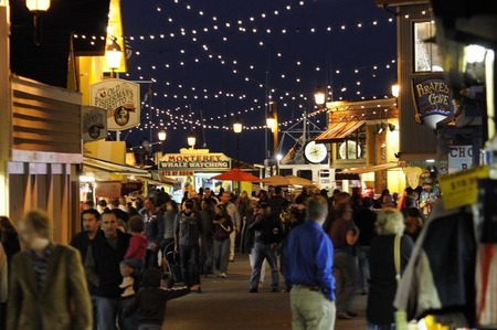 Fisherman's Wharf at night