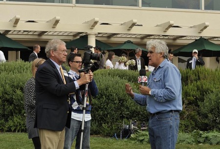 Jay Leno interview, Concourse d'Elegance car show