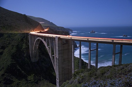 Bixby Bridge night