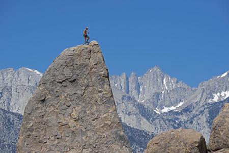 Victory on the Shark's Fin, Alabama Hills, California